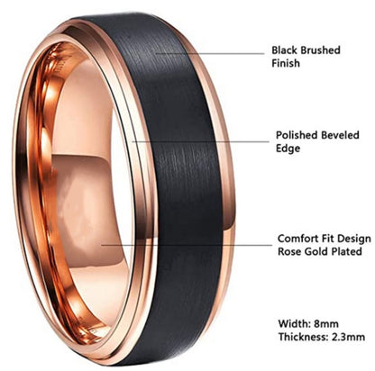 TUNGSTEN STEEL ROTATING RING FOR MEN