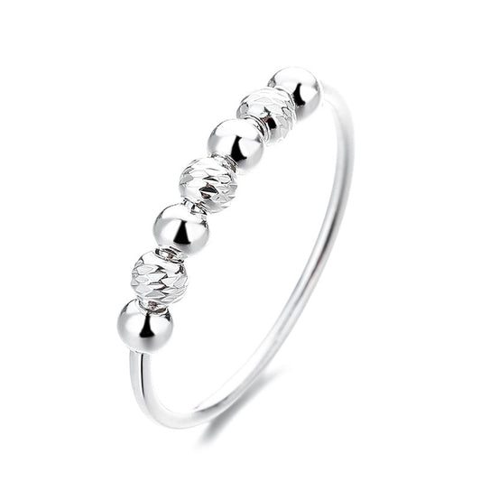 AMARA BEADED SLIDING FIDGET RING